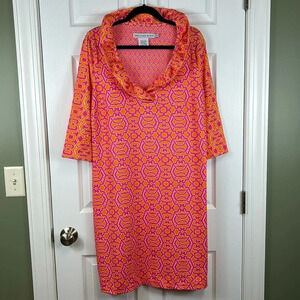 Gretchen Scott Designs Pink and Orange Dress